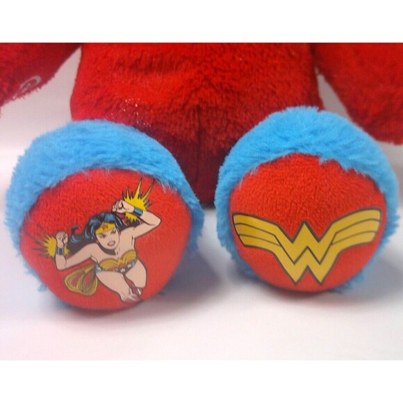 Build A Bear Wonder Woman Bear Plush 16 Inch Stuffed Toy DC Comics Red - Picture 3 of 6